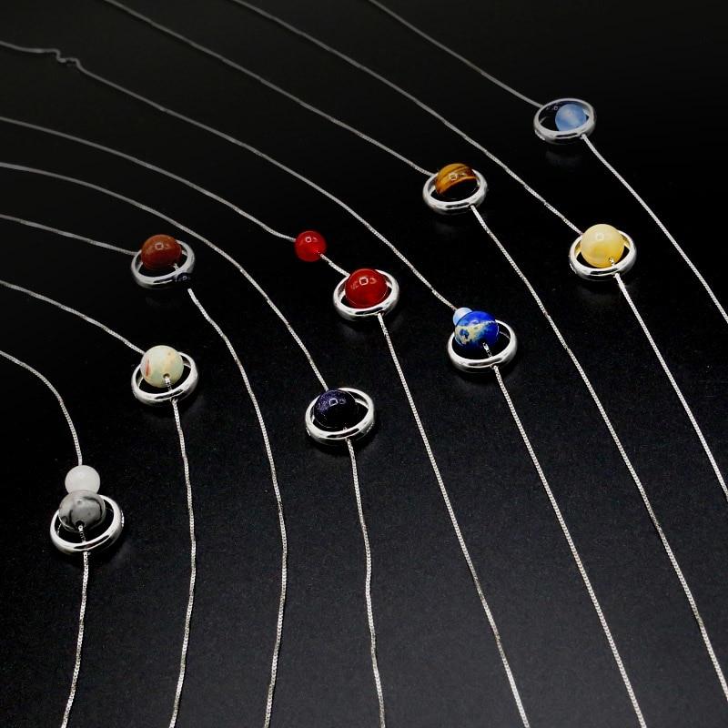 925 Sterling silver SOLAR SYSTEM  Necklace- Choose your Fav PLANET!