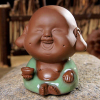 Thumbnail for Seriously Happy Monk Tea Pet Figurine