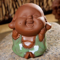 Thumbnail for Seriously Happy Monk Tea Pet Figurine