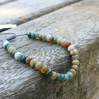 Thumbnail for AMAZONITE & other Natural Stones  ABACUS Bead CALMING Men's Bracelet