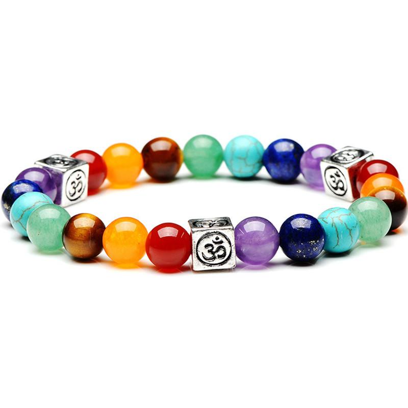 7 Chakra Balancing OM Bracelet