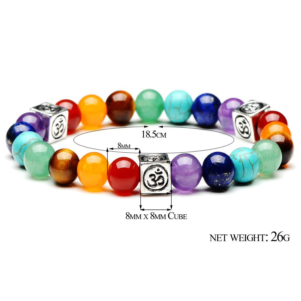 7 Chakra Balancing OM Bracelet