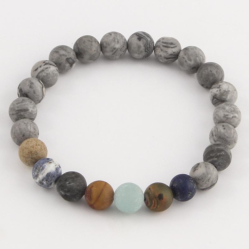 'The Planets' Natural Stone Bracelet for Men