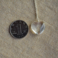 Thumbnail for 925 Sterling Silver Necklace Heart with Real Dandelion Seed