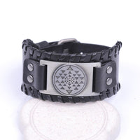 Thumbnail for Sri Yantra Braided Leather Bracelet