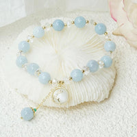 Thumbnail for Boho Natural Aquamarine 'Bambi' Bracelet