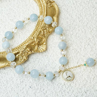 Thumbnail for Boho Natural Aquamarine 'Bambi' Bracelet