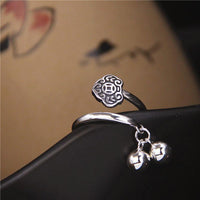 Thumbnail for THAI SILVER Bliss Bells & Ruyi Lock 'LOVE & HOPE' Ring