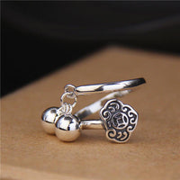 Thumbnail for THAI SILVER Bliss Bells & Ruyi Lock 'LOVE & HOPE' Ring