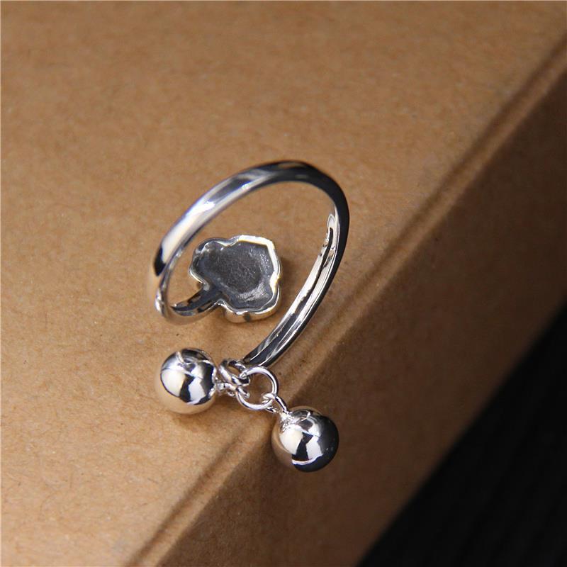 THAI SILVER Bliss Bells & Ruyi Lock 'LOVE & HOPE' Ring