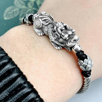 Thumbnail for THAI SILVER Feng Shui Pixiu & Lotus 'WEALTH' Bracelet