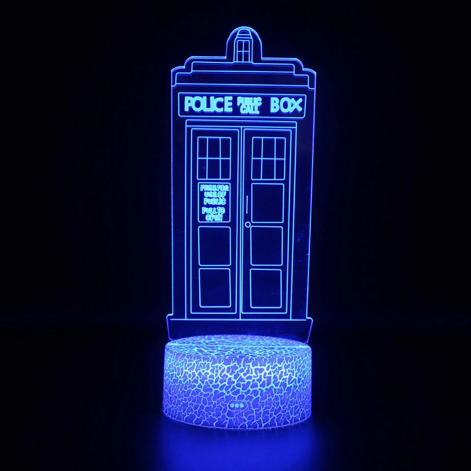 Doctor Who TARDIS 7 Color LED Lamp