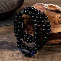 Thumbnail for Rainbow Obsidian Phoenix / Dragon Yin&Yang  LOVERS PROTECTION Bracelet