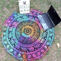 Thumbnail for Tie Dye Indian Elephant Beach/Yoga Mandala Tapestry