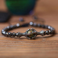 Thumbnail for Eagle Claw FREEDOM & COURAGE TIger Eye / Turquoise Hematite Bracelet