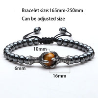 Thumbnail for Eagle Claw FREEDOM & COURAGE TIger Eye / Turquoise Hematite Bracelet