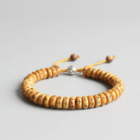 Thumbnail for Natural Retro Cross Yak Bone Tibtan Buddhist Hand Braided Bracelet