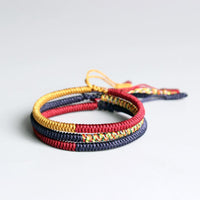 Thumbnail for Tibetan Buddhist Braided Luck Knots Bracelet Peace Set