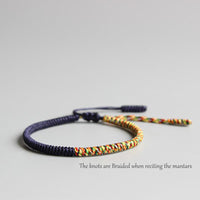 Thumbnail for Tibetan Buddhist Braided Luck Knots Bracelet Peace Set