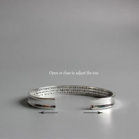 Thumbnail for 'Heart of the Perfection of Wisdom' White Copper Bangle