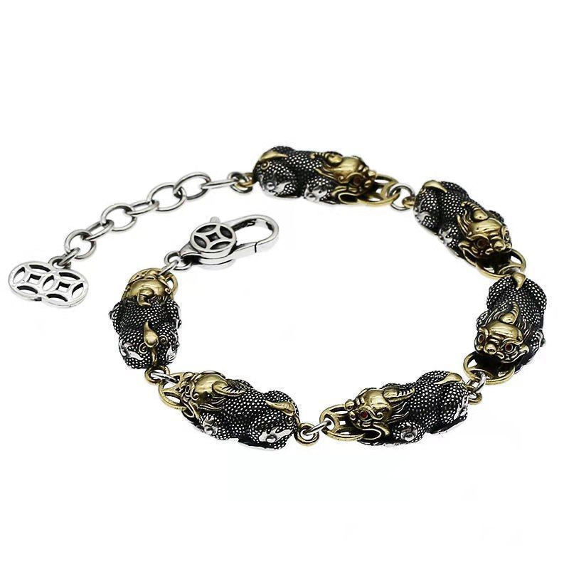 Ethnic Retro Money Pixiu Bracelet