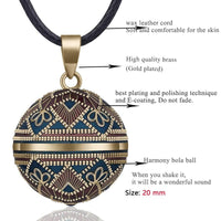 Thumbnail for Ancient Mayan Angel Caller Amulet Necklace- Embossed