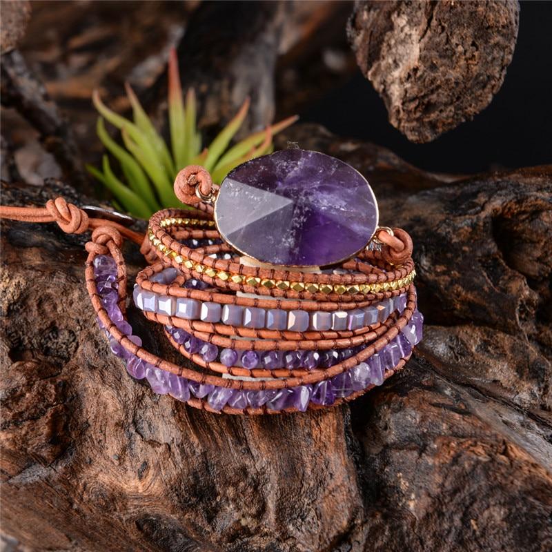 Amethyst SOOTHING ENERGY Multi- wrap Bracelet -IN STOCK USA!