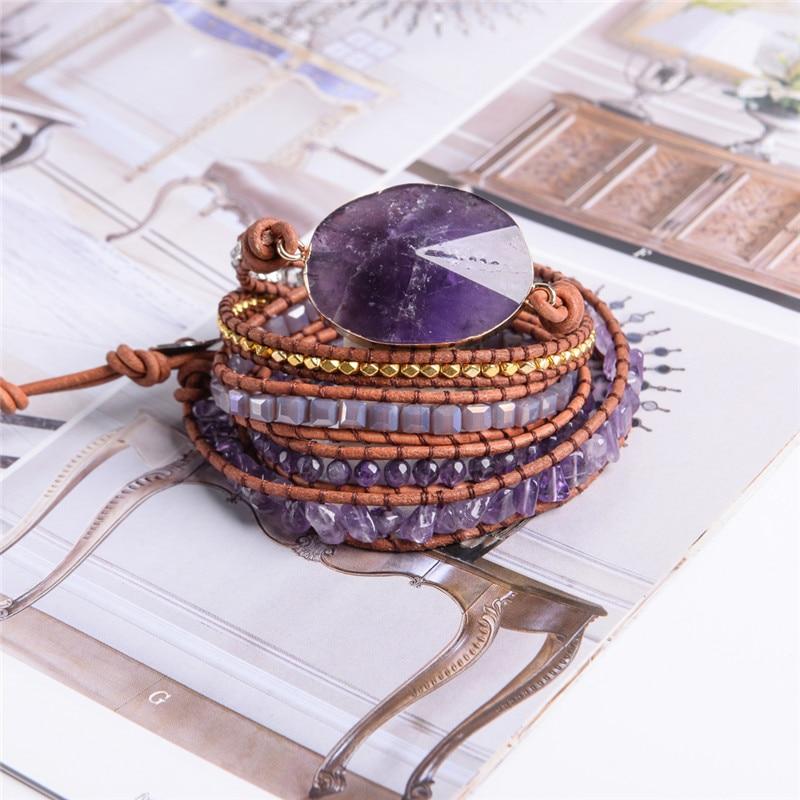 Amethyst SOOTHING ENERGY Multi- wrap Bracelet -IN STOCK USA!