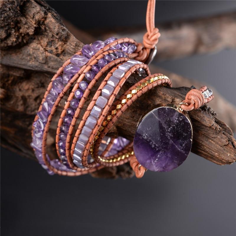 Amethyst SOOTHING ENERGY Multi- wrap Bracelet -IN STOCK USA!