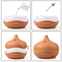 Thumbnail for Attractive Wood Grain Ultrasonic Aromatherapy Essential Oil Diffuser