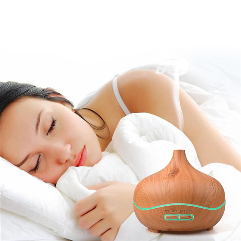 Attractive Wood Grain Ultrasonic Aromatherapy Essential Oil Diffuser