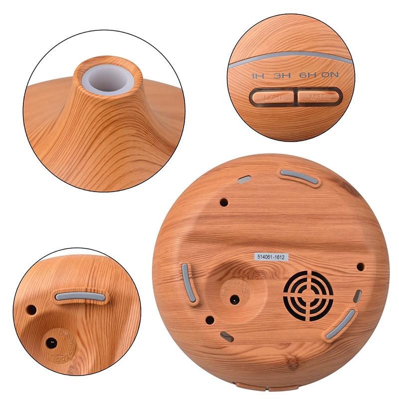 Attractive Wood Grain Ultrasonic Aromatherapy Essential Oil Diffuser