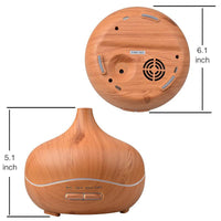 Thumbnail for Attractive Wood Grain Ultrasonic Aromatherapy Essential Oil Diffuser