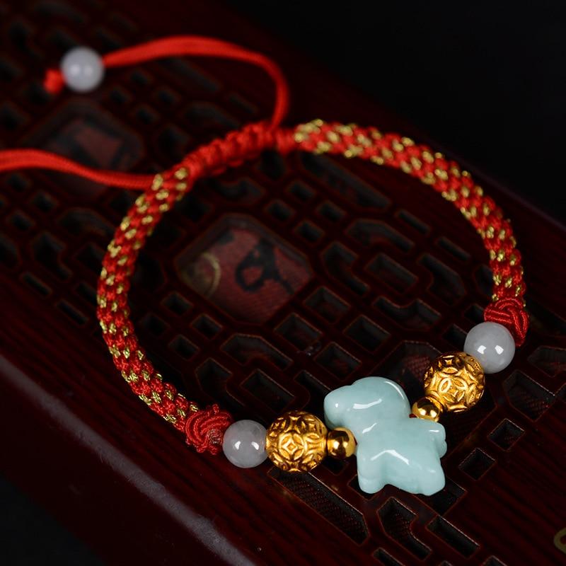 2024-YEAR OF THE DRAGON- Attract GOOD LUCK with Silver & JADE Zodiac bracelet