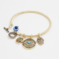 Thumbnail for Evil Eye and Hand of Fatima Bangle