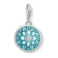 Thumbnail for Silver & Zirconia Lotus Mandala Charm