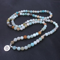 Thumbnail for Frosted Natural Amazonite Beads Mala