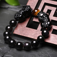 Thumbnail for Feng Shui Black Obsidian Wealth Bracelet