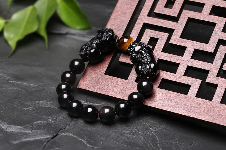 Feng Shui Black Obsidian Wealth Bracelet