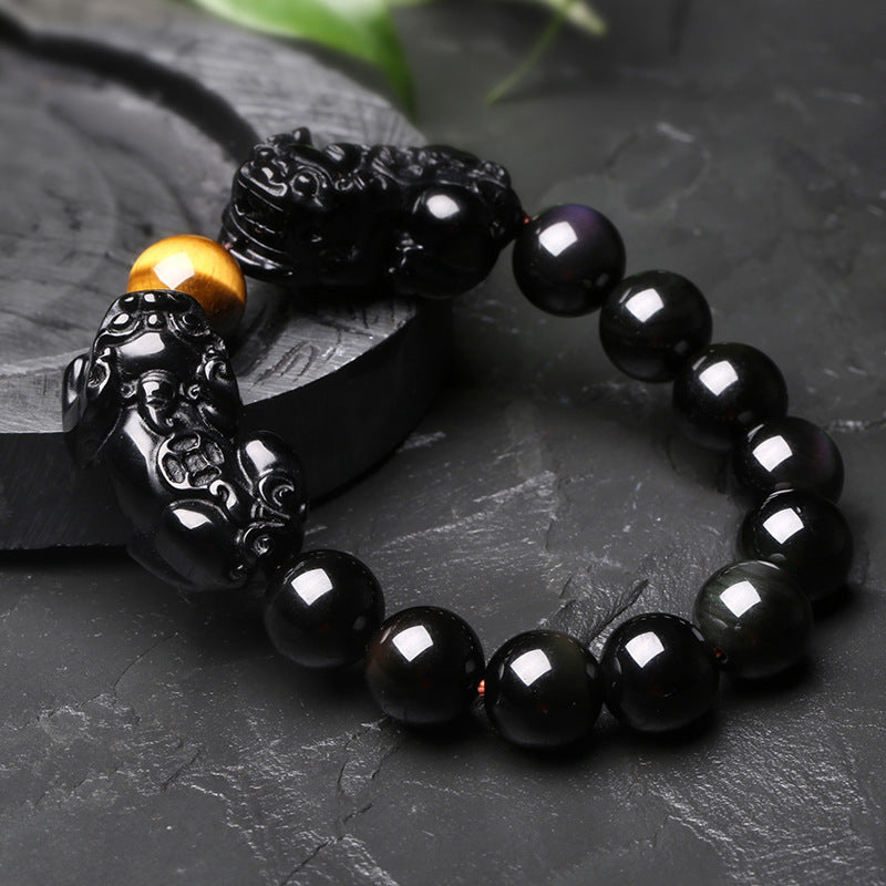Feng Shui Black Obsidian Wealth Bracelet