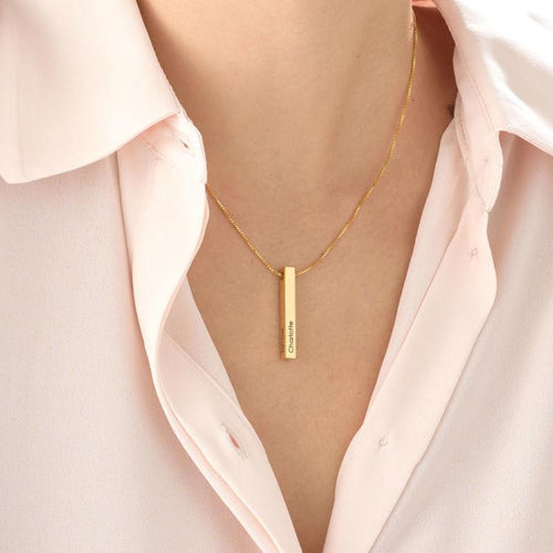 Customizable Stainless Steel 'STABILITY' Bar Necklace