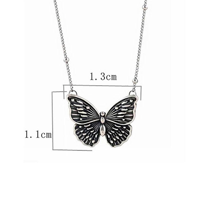 THAI SILVER Stylish & Elegant Butterfly Necklace