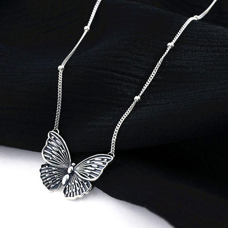 THAI SILVER Stylish & Elegant Butterfly Necklace