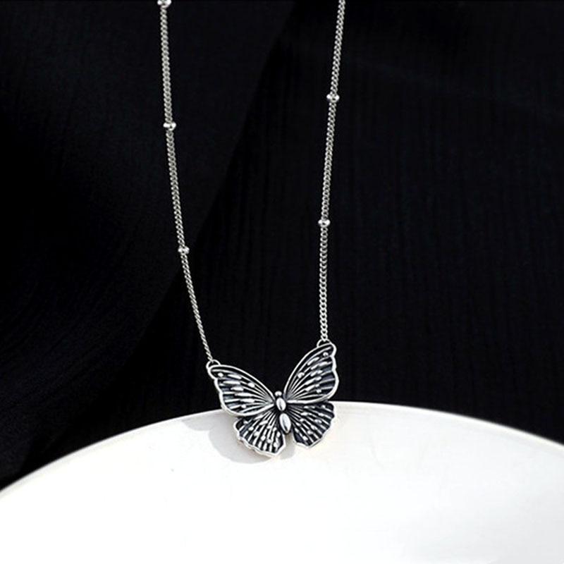 THAI SILVER Stylish & Elegant Butterfly Necklace