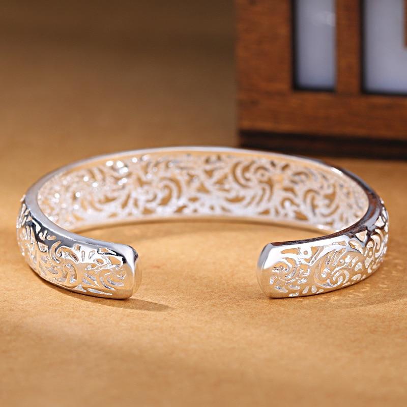 THAI SILVER Beautiful Floral FILIGREE STYLE Bangle