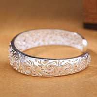 Thumbnail for THAI SILVER Beautiful Floral FILIGREE STYLE Bangle