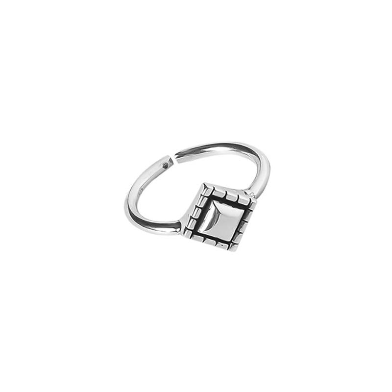 THAI SILVER Diamond Shaped 'CLARITY' Ring - 2 Styles