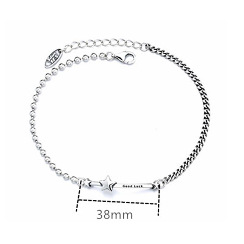 THAI SILVER Good Luck 'SHOOT FOR THE STARS' Bracelet