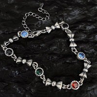 Thumbnail for Thai Silver & Zirconia Bow Bracelet