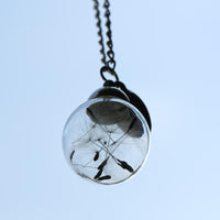 Thumbnail for Natural Dandelion Seed in Glass Pendant Necklace